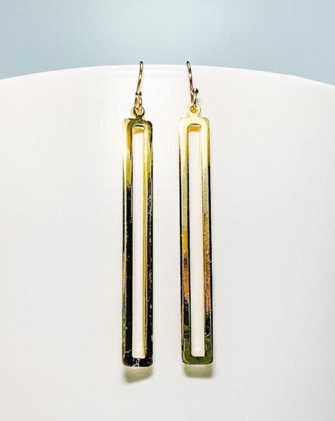 Skinny Rectangle Earrings