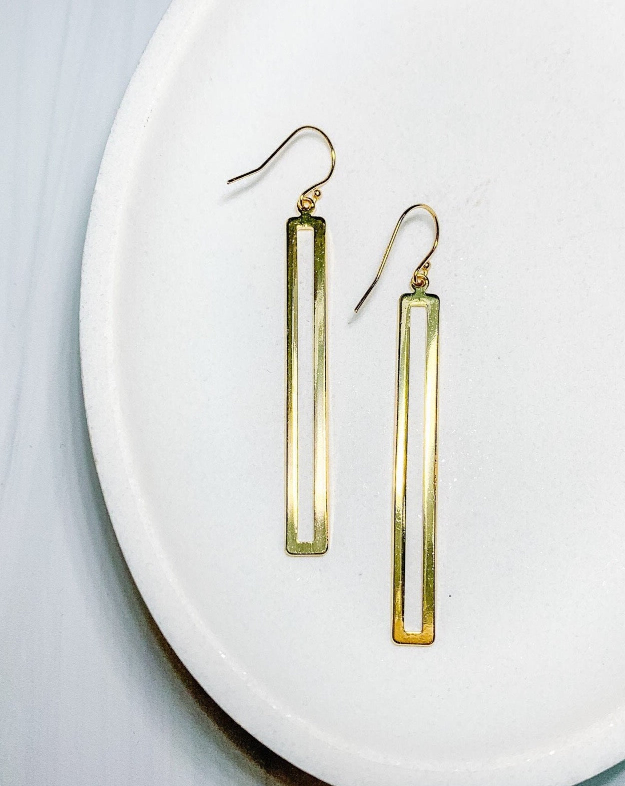 Skinny Rectangle Earrings
