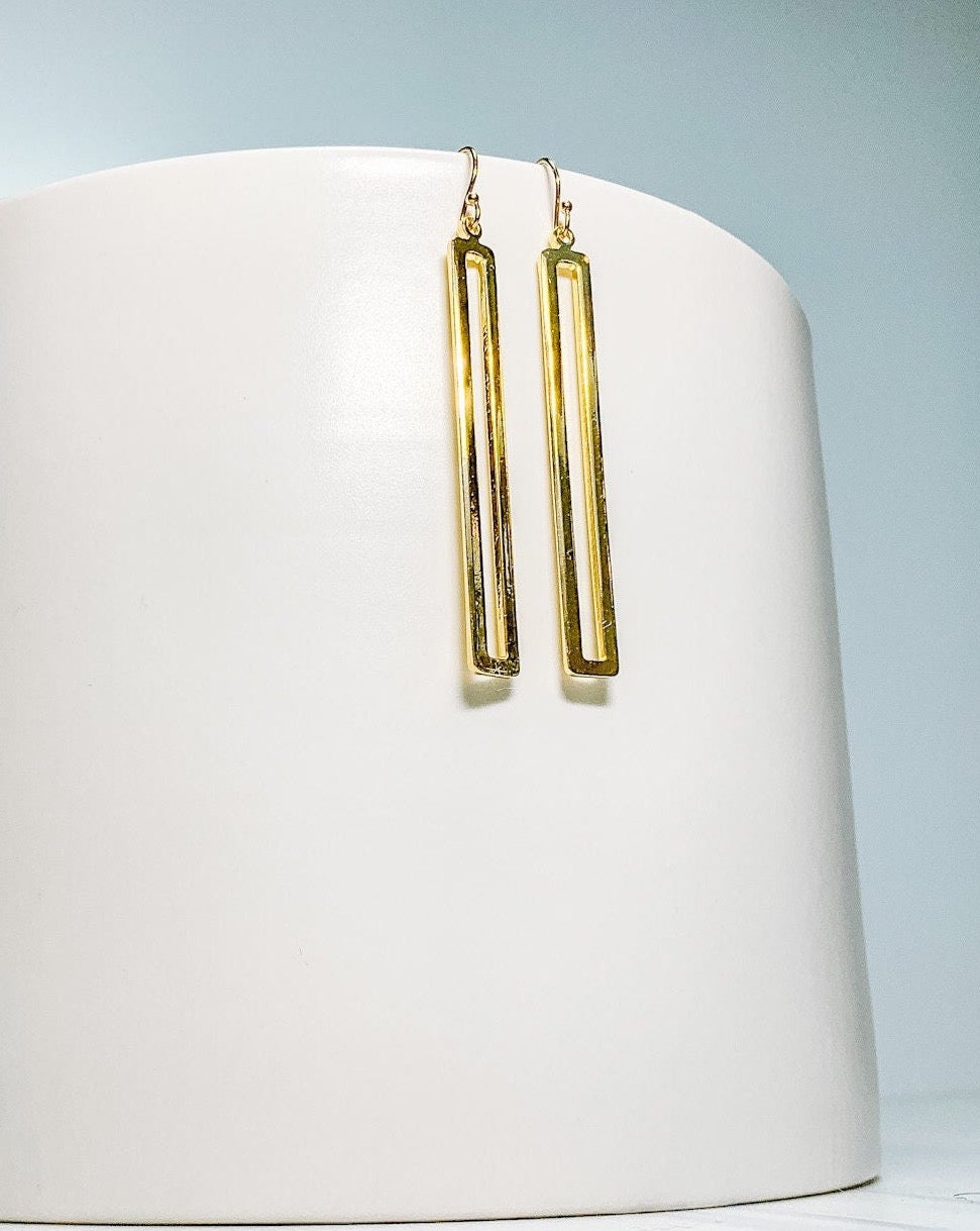 Skinny Rectangle Earrings