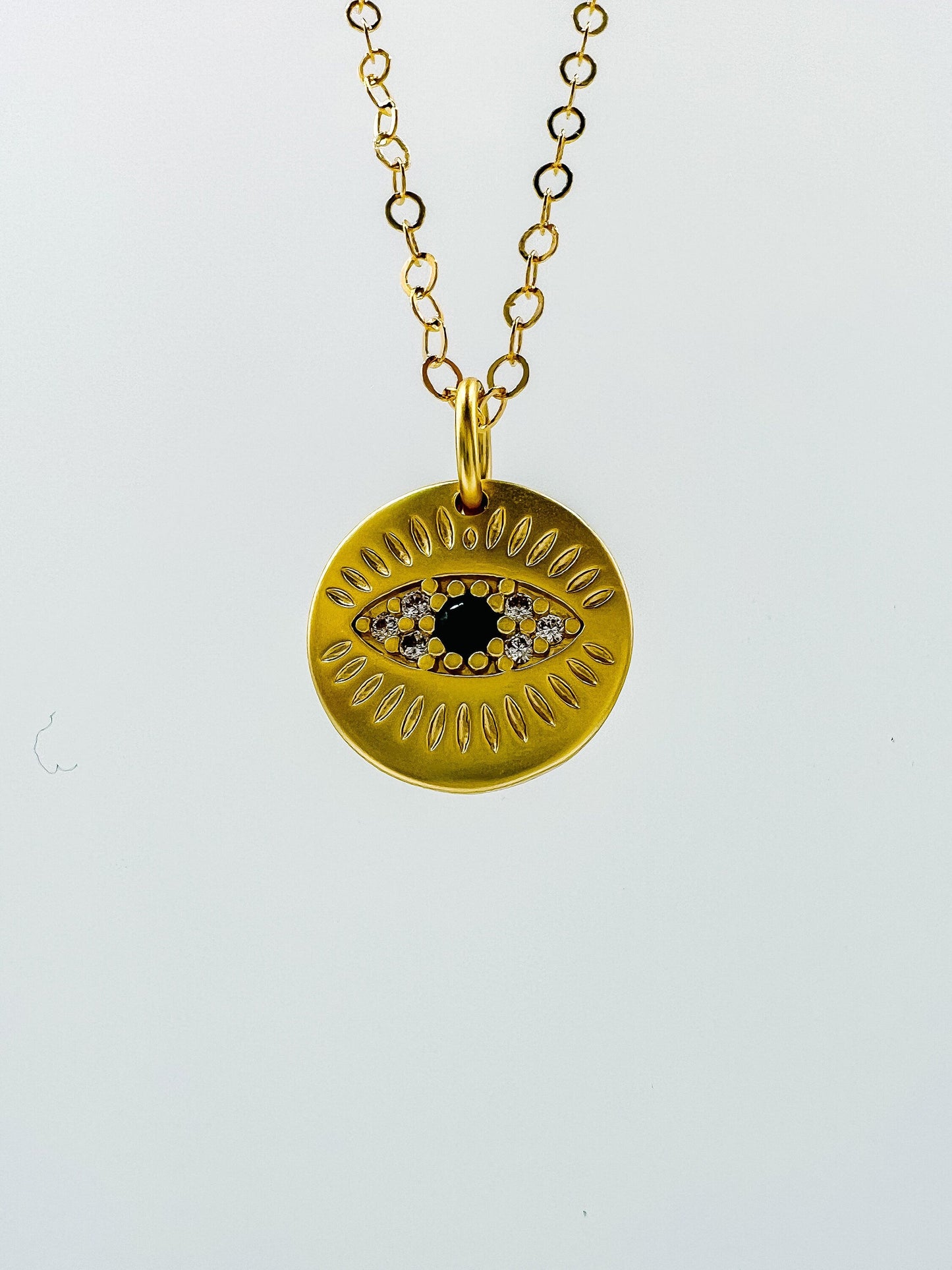 Smallest Gold Evil Eye Necklace