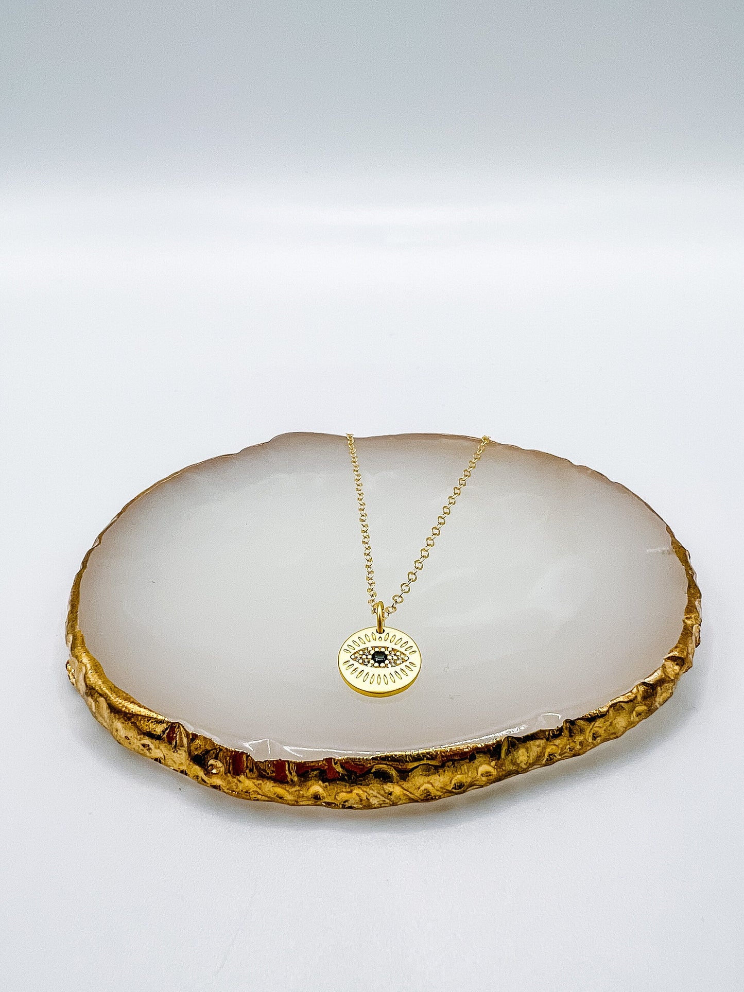Smallest Gold Evil Eye Necklace