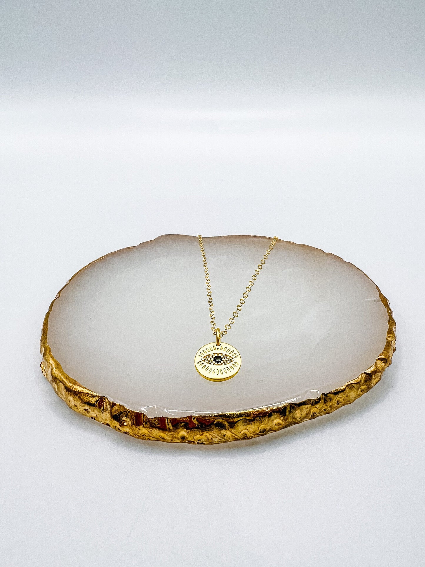 Smallest Gold Evil Eye Necklace