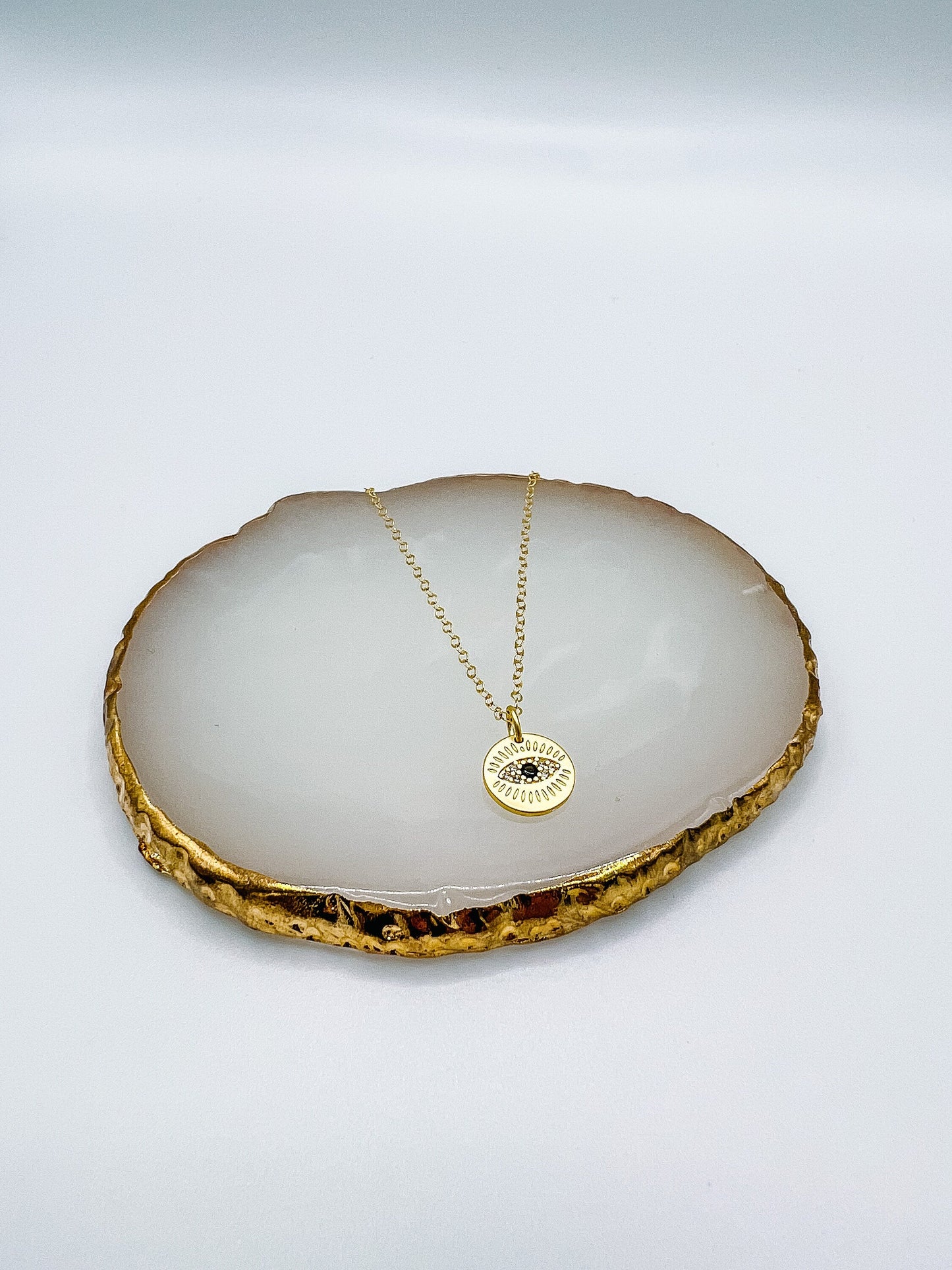 Smallest Gold Evil Eye Necklace
