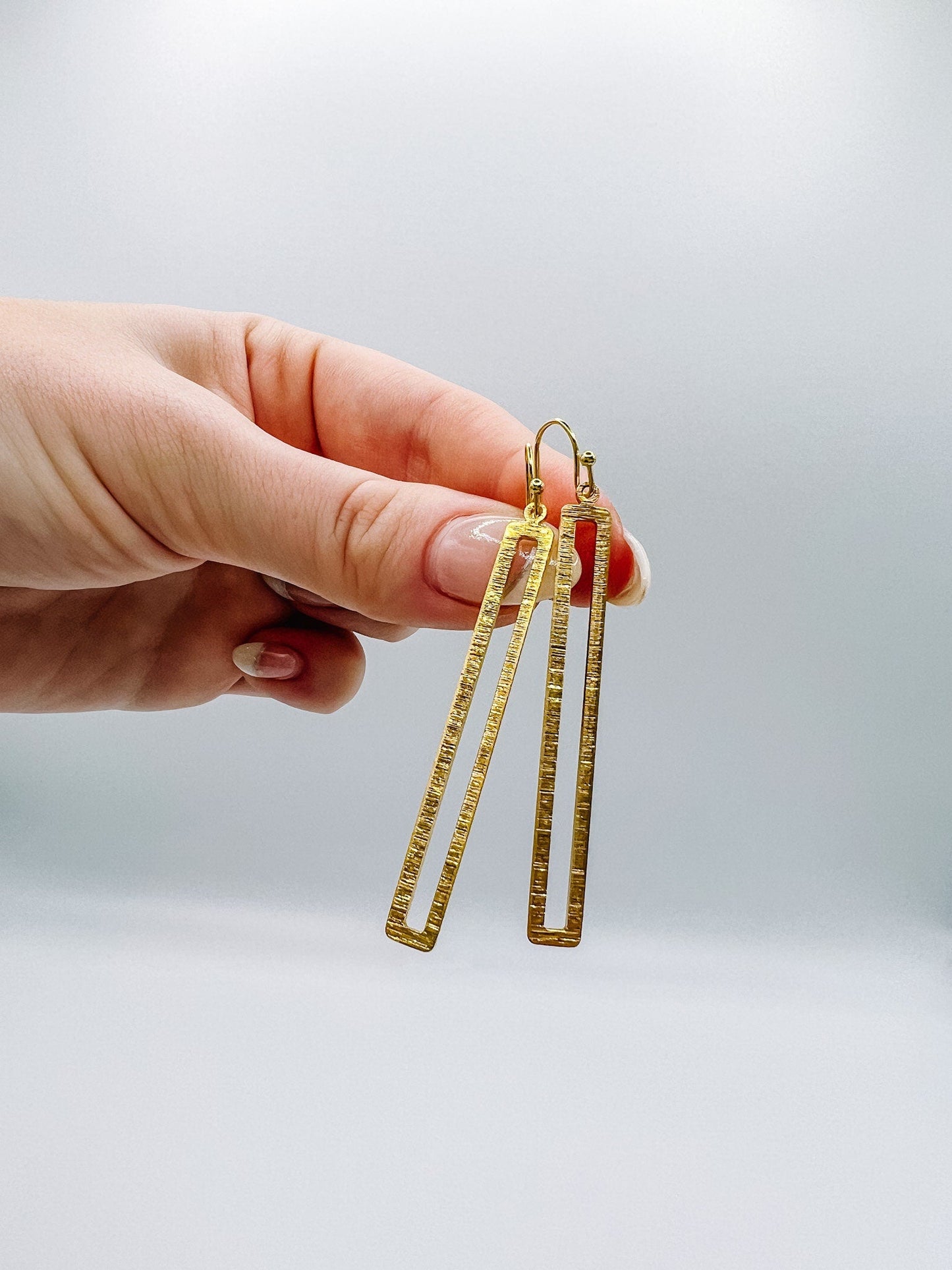 Skinny Rectangle Earrings